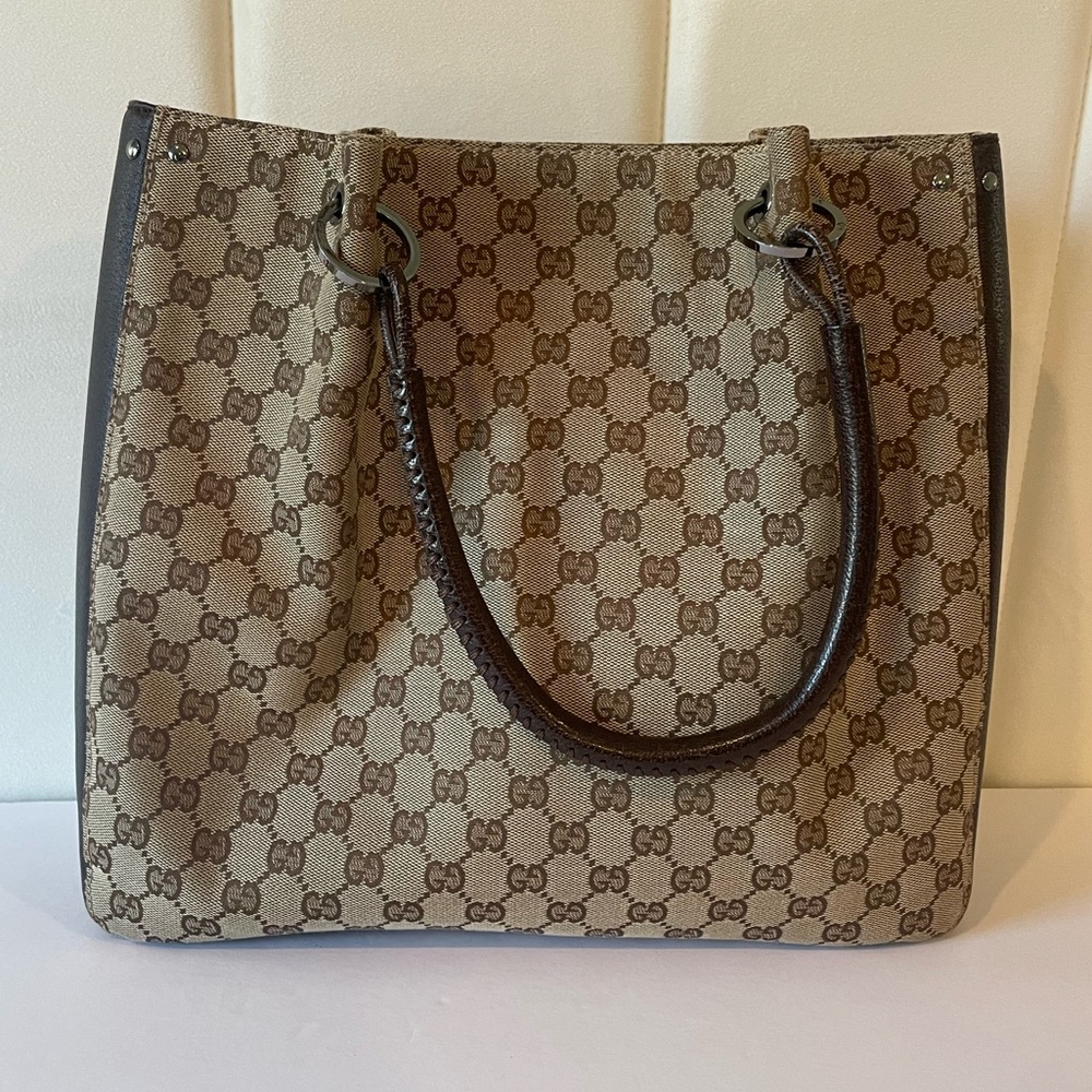 Gucci GG Vintage Canvas Tote Bag